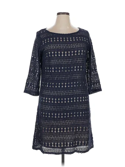 Pre-owned Sharagano Casual Dress In Blue