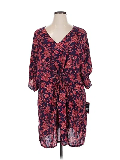 Pre-owned Lands' End Swimsuit Cover Up In Red