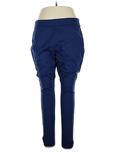 Pre-owned Isaac Mizrahi Live Active Pants In Blue