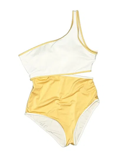 Pre-owned Victoria's Secret One Piece Swimsuit In Yellow