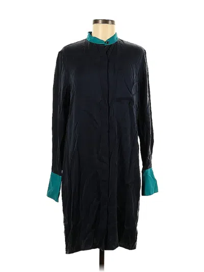 Pre-owned Equipment Casual Dress In Blue