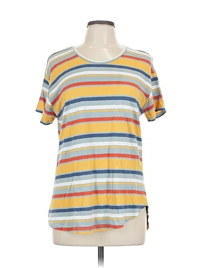 Pre-owned For The Republic Short Sleeve T-shirt In Yellow