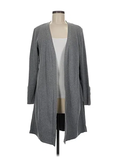Pre-owned Talbots Cardigan Sweater In Gray