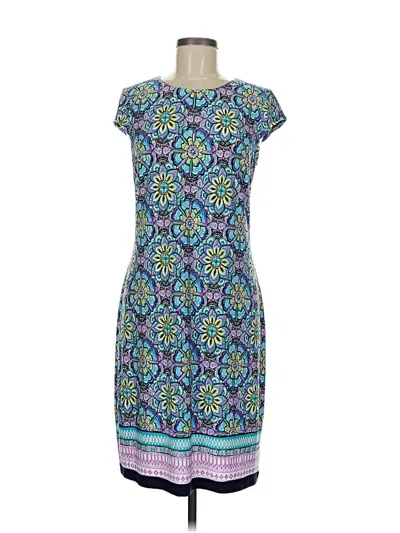 Pre-owned Liz Claiborne Casual Dress In Blue