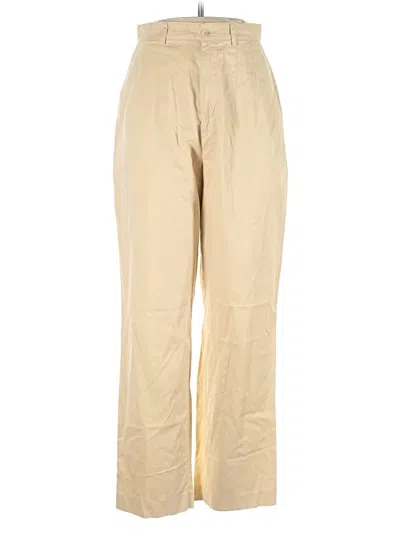 Pre-owned Lands' End Khaki Pant In Gold