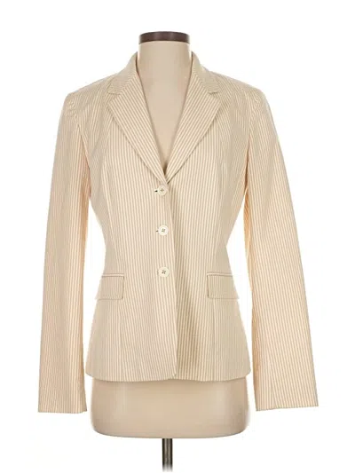 Pre-owned Elie Tahari Blazer Jacket In White