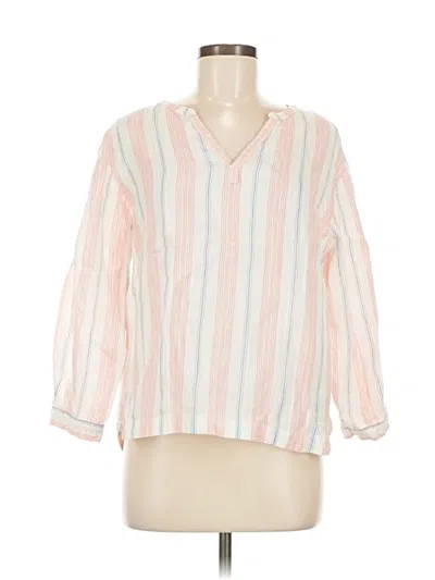 Pre-owned L.l.bean 3/4 Sleeve Blouse In Pink