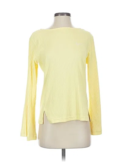 Pre-owned Nike Long Sleeve T-shirt In Yellow