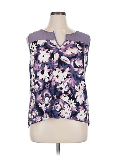 Pre-owned Simply Vera Vera Wang Sleeveless Blouse In Purple