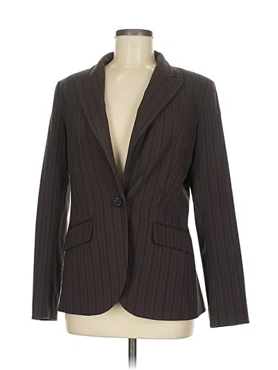 Pre-owned New York And Company Blazer Jacket In Brown