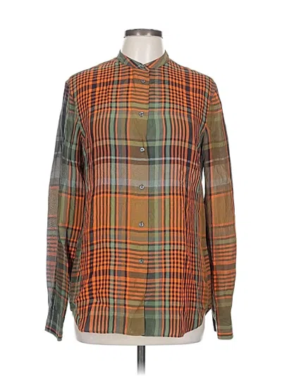 Pre-owned Aspesi Long Sleeve Button Down Shirt In Orange