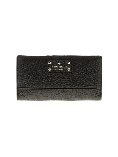 Pre-owned Kate Spade New York Leather Wallet In Black