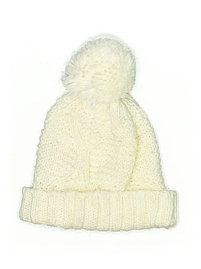 Pre-owned Jessica Simpson Beanie Hat In White