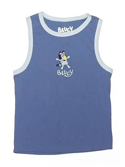 Pre-owned Bluey Kids' Sleeveless T-shirt In Blue