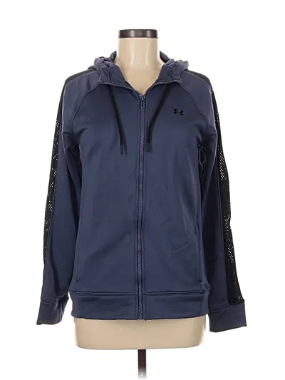 Pre-owned Under Armour Zip Up Hoodie In Blue