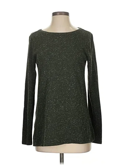Pre-owned Ann Taylor Loft Long Sleeve T-shirt In Green