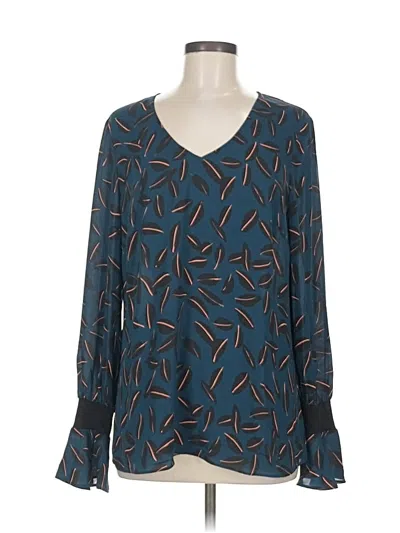 Pre-owned Cabi Long Sleeve T-shirt In Blue