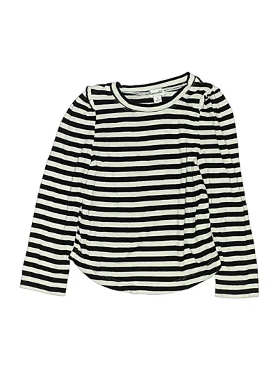 Pre-owned Splendid Kids' Long Sleeve T-shirt In White
