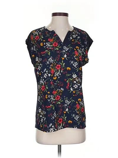 Pre-owned Papermoon Short Sleeve Blouse In Blue