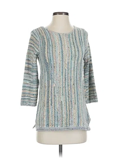 Pre-owned Jjill Pullover Sweater In Blue