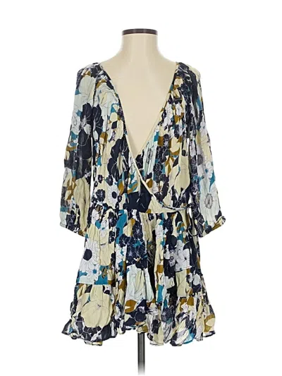 Pre-owned Free People Kimono In Blue