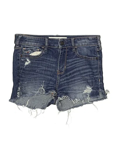 Pre-owned Hollister Denim Shorts In Blue