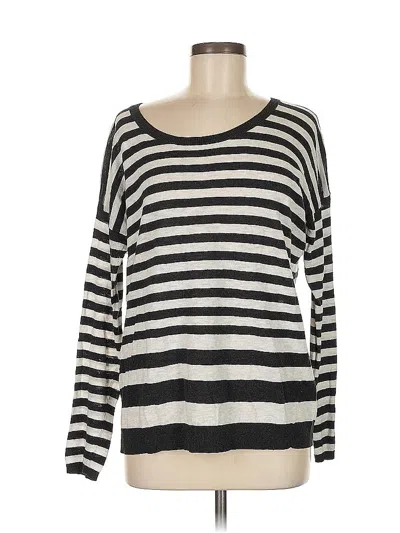 Pre-owned Vince Pullover Sweater In Silver