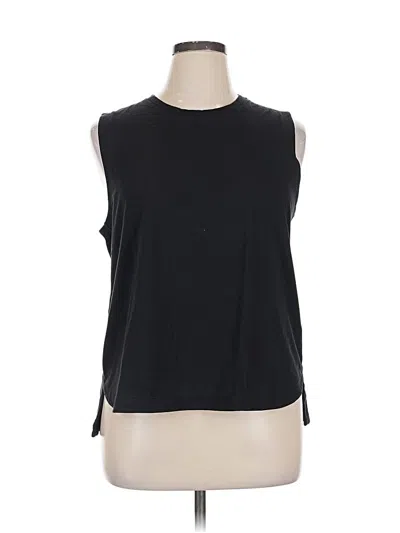 Pre-owned Athleta Sleeveless T-shirt In Black