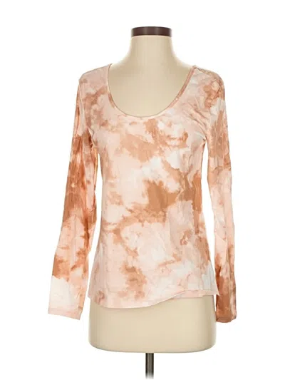 Pre-owned Candace Cameron Bure 3/4 Sleeve T-shirt In Brown