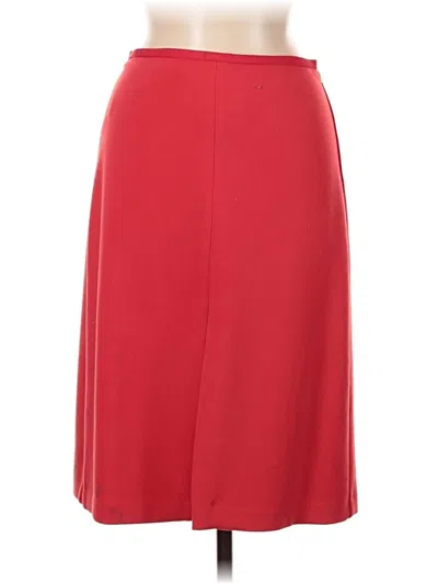 Pre-owned Ann Taylor Formal Skirt In Red