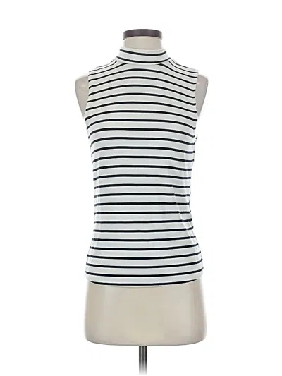 Pre-owned Abercrombie & Fitch Sleeveless T-shirt In White