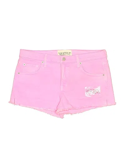 Pre-owned Textile By Elizabeth And James Denim Shorts In Pink
