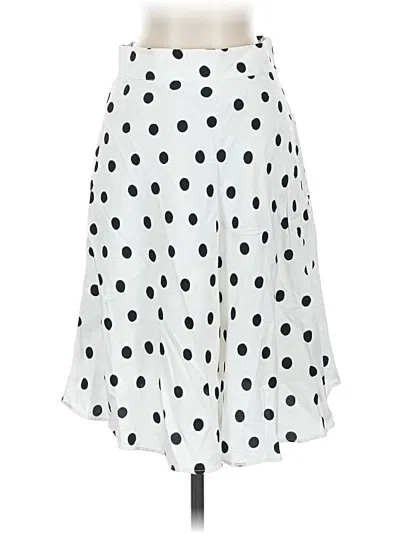 Pre-owned Ann Taylor Casual Skirt In White
