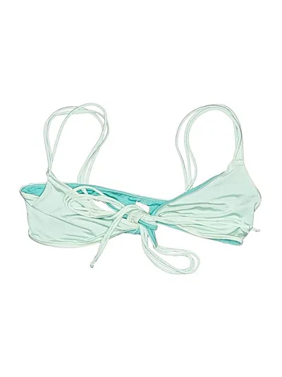 Pre-owned B Swim Swimsuit Top Teal Swimwear In Blue