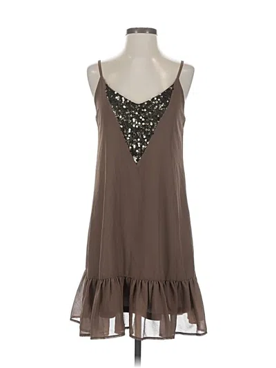 Pre-owned Entro Casual Dress In Brown