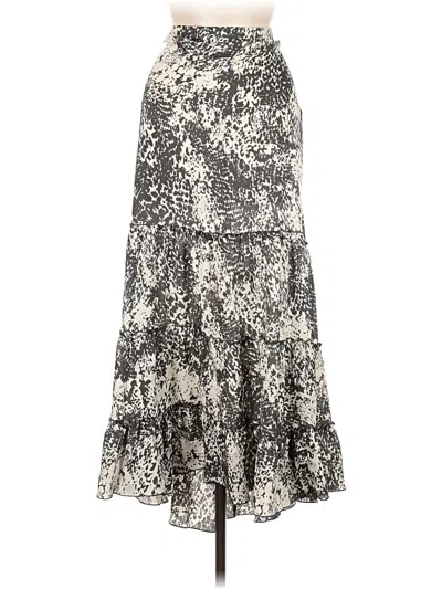 Pre-owned Cabi Casual Skirt In Silver