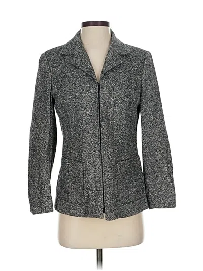 Pre-owned Talbots Blazer Jacket In Gray