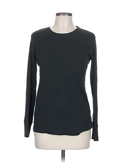 Pre-owned Gap Long Sleeve T-shirt In Black