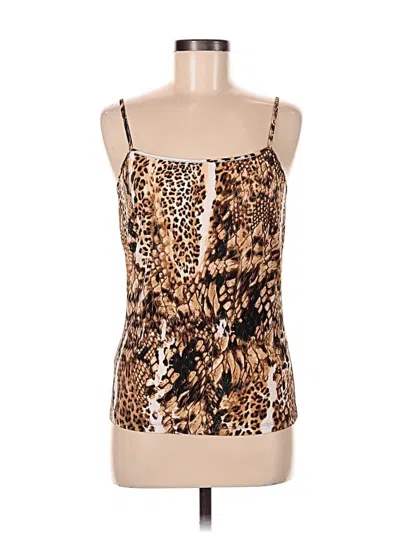 Pre-owned Alberto Makali Sleeveless Top Brown Strapless Neckline Tops