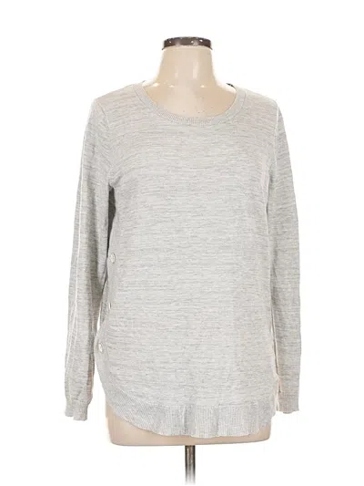 Pre-owned Lety & Me Long Sleeve T-shirt In Gray