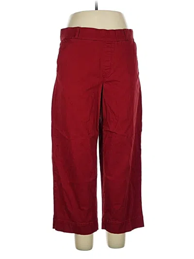 Pre-owned Gloria Vanderbilt Casual Pants In Red