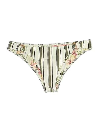 Pre-owned Abercrombie & Fitch Swimsuit Bottoms In White