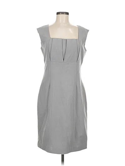 Pre-owned Sharagano Casual Dress In Gray