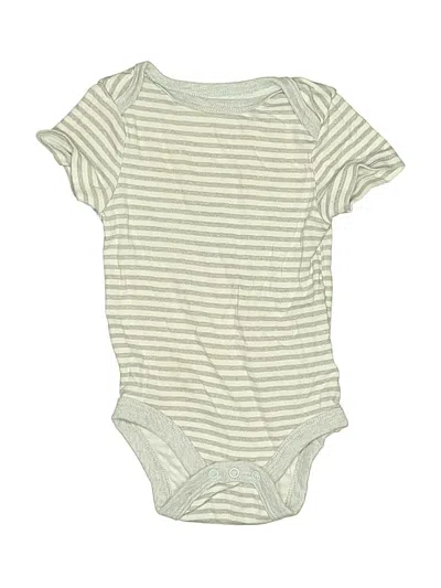 Pre-owned Cloud Island Babies' Short Sleeve Onesie In Gray