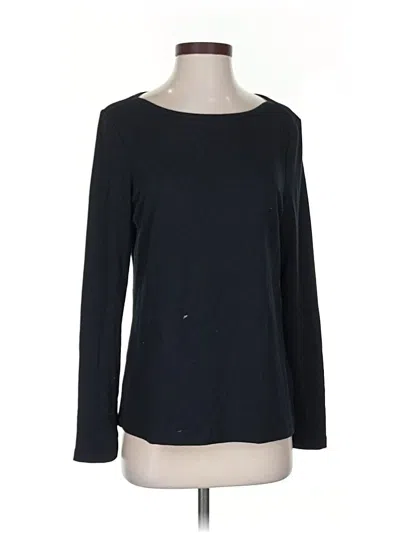 Pre-owned Banana Republic Long Sleeve T-shirt In Black