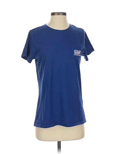 Pre-owned Vineyard Vines Short Sleeve T-shirt In Blue