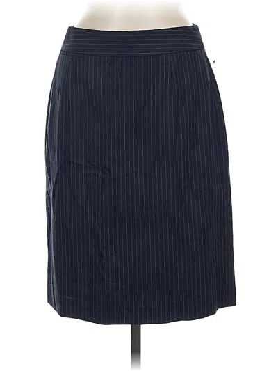 Pre-owned J.crew Factory Store Wool Skirt In Blue