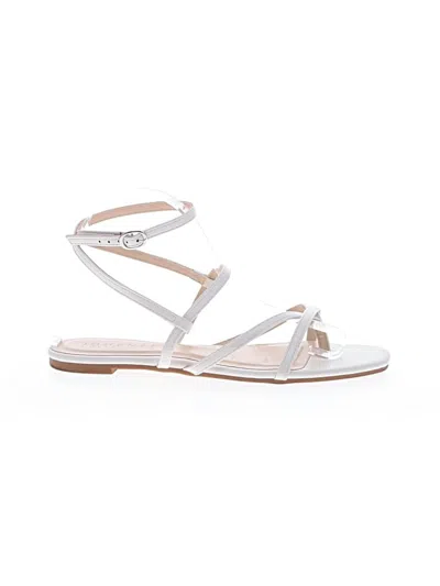 Pre-owned Journee Collection Sandals In White