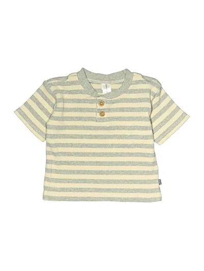 Pre-owned Modern Moments Kids' Short Sleeve Henley Shirt In Gold