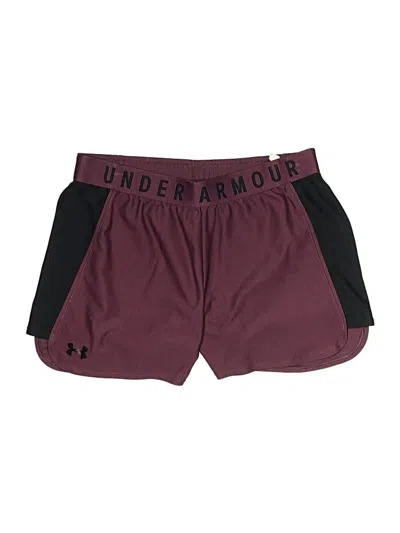 Pre-owned Under Armour Athletic Shorts In Burgundy